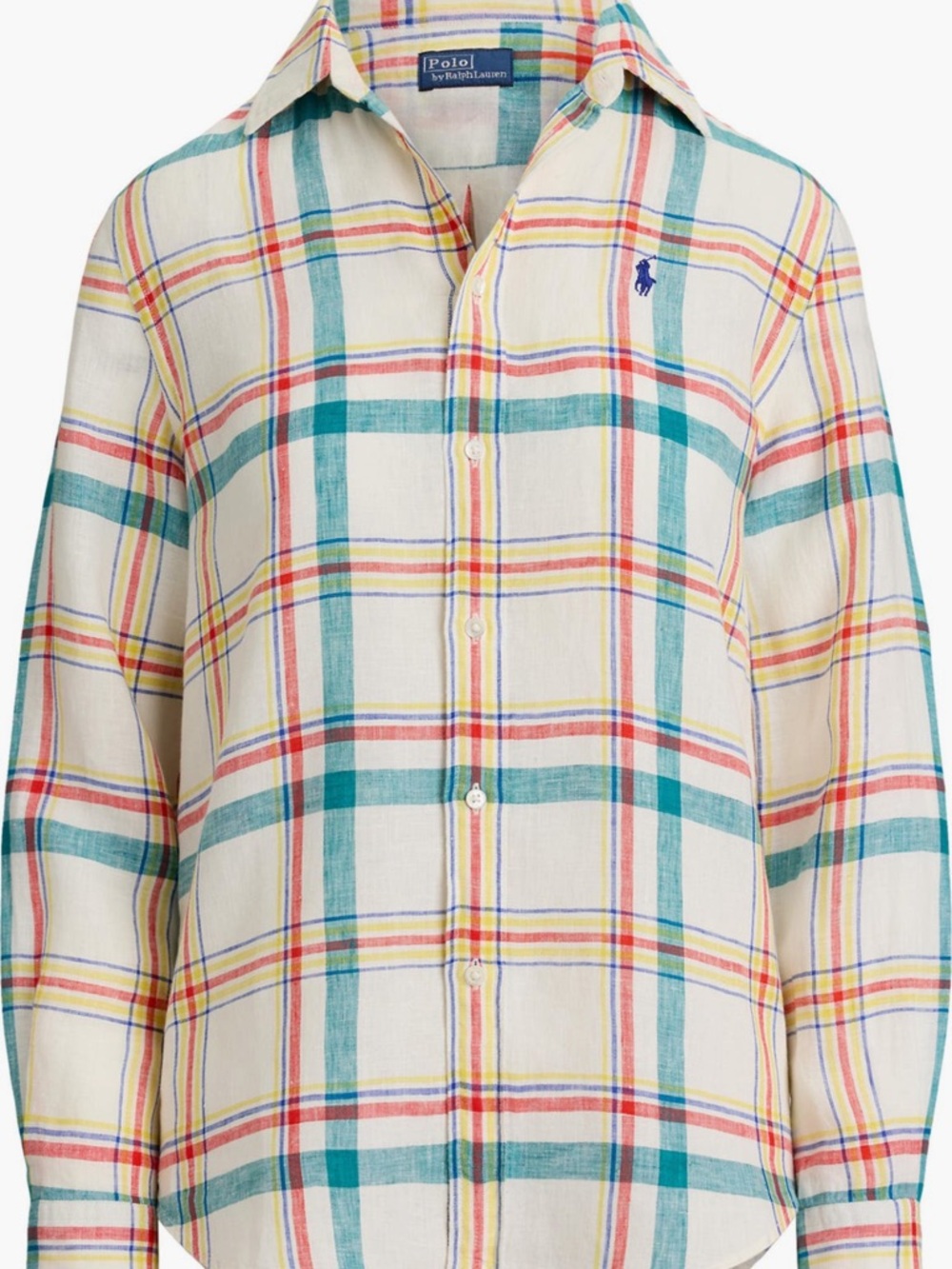 Polo Ralph Lauren Plaid Linen Shirt NWT sz medium - Picture 4 of 4
